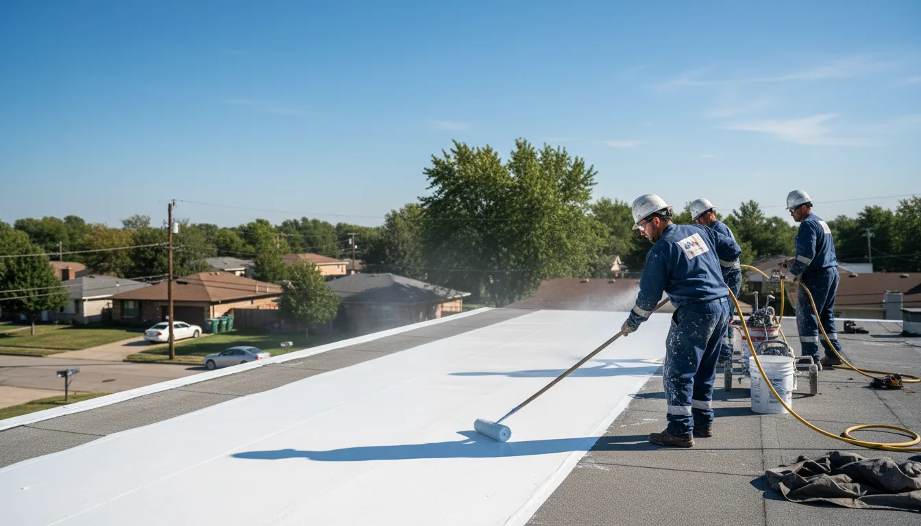 Commercial roof coating in Deep River, IA near me